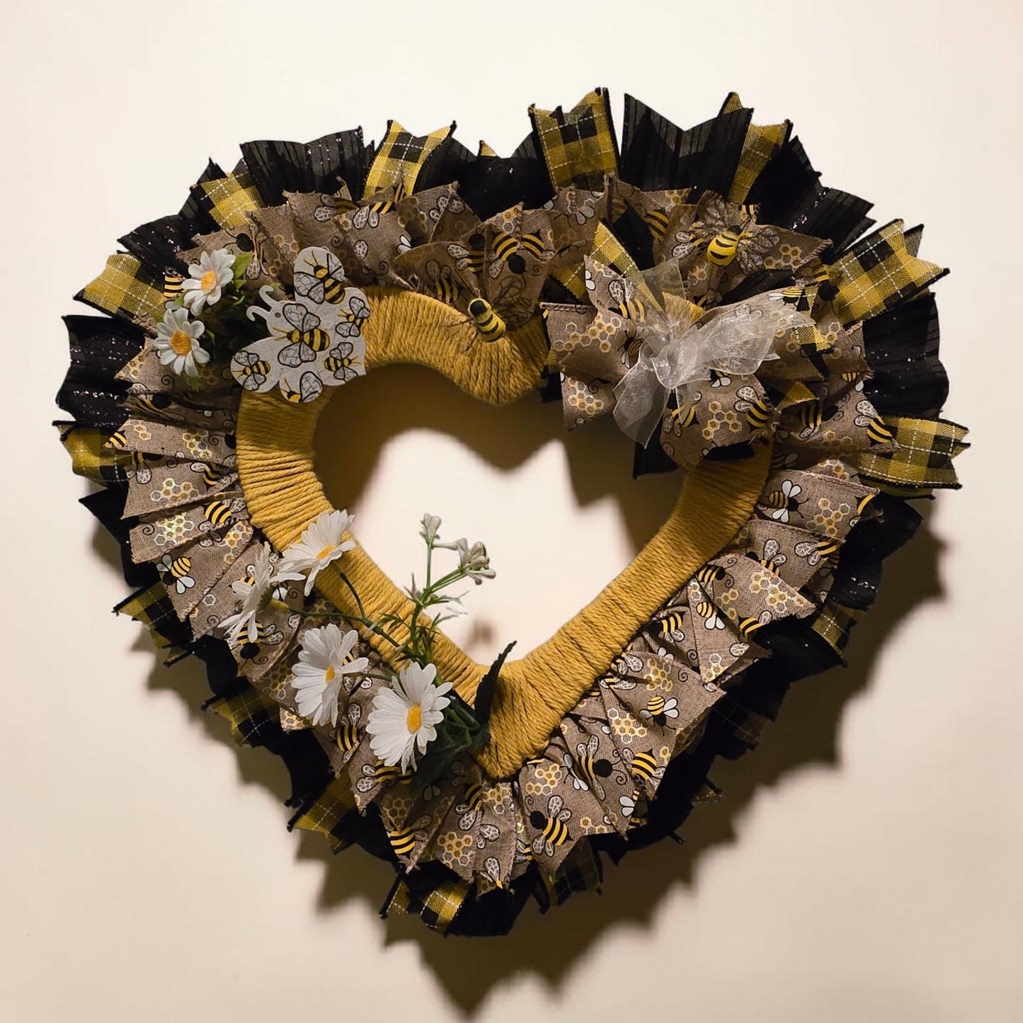 Bee Heart Wreath