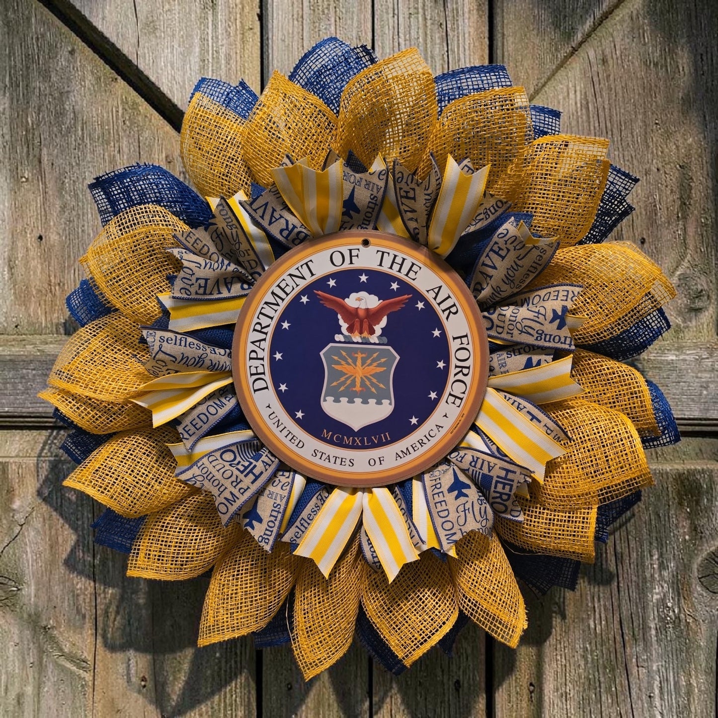 Air Force Flower Wreath