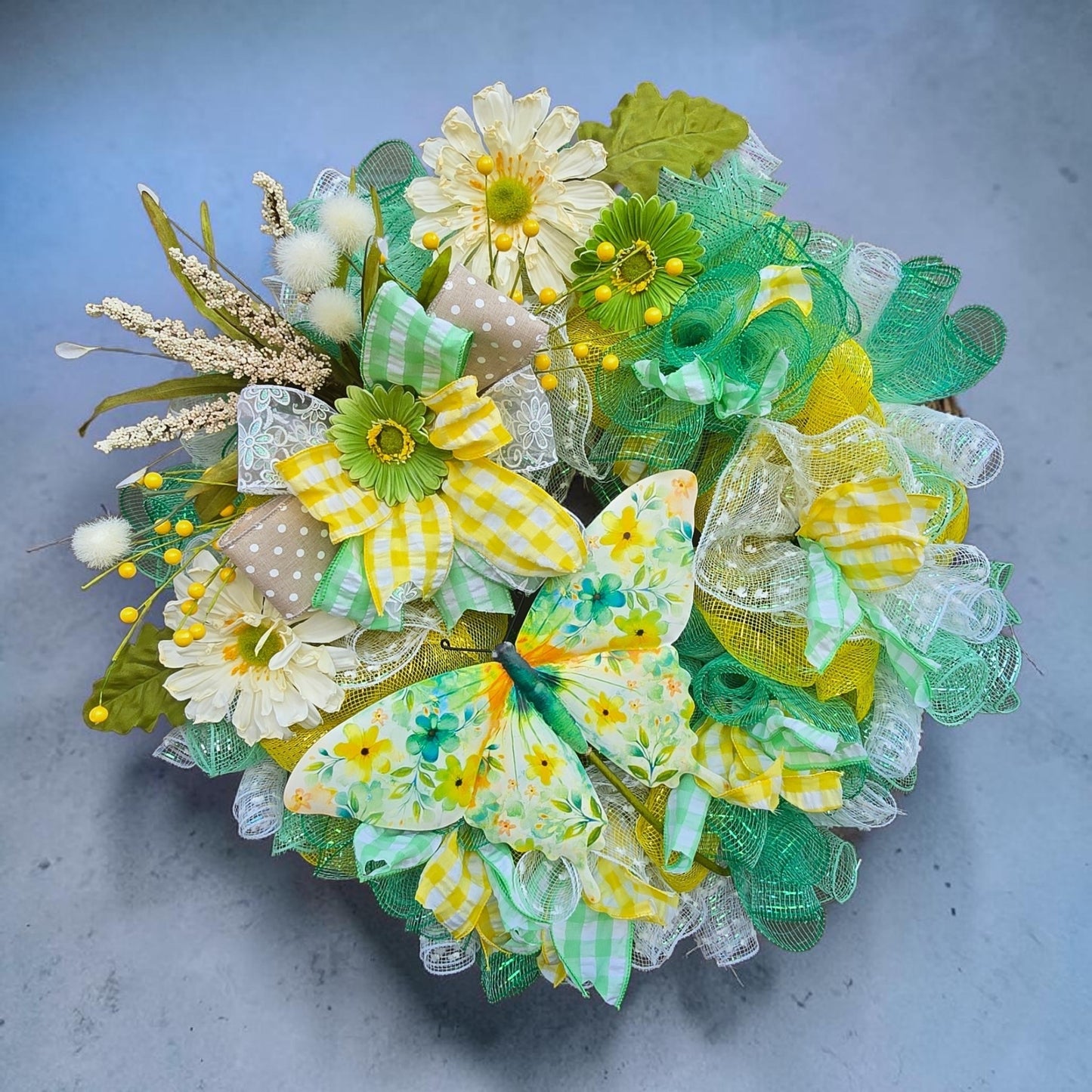 Green and yellow butterfly