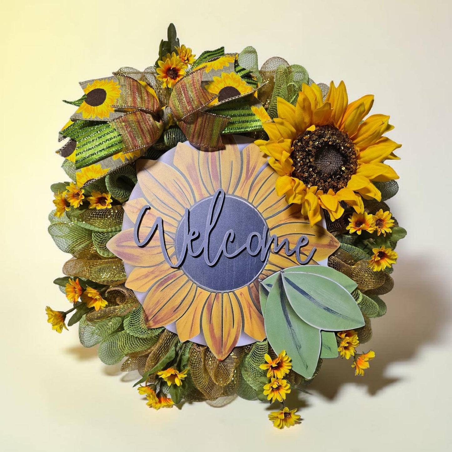 Welcome Sunflower Wreath