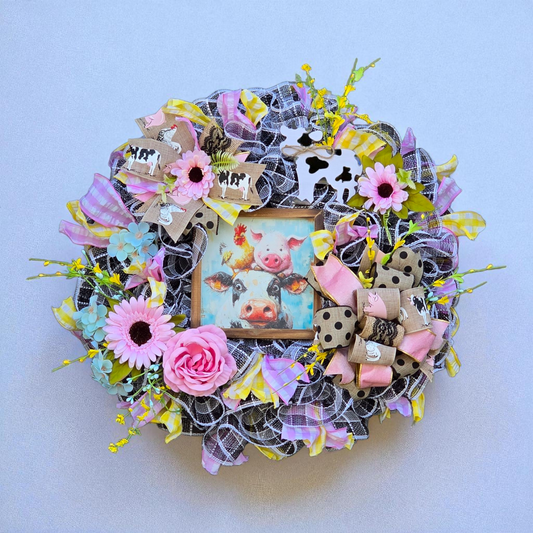 Farm Animals Wreath