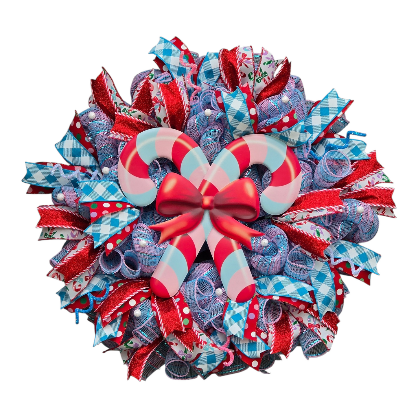 Candy Cane Wreath