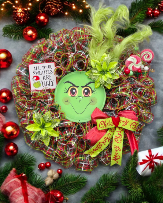 Grinch Wreath