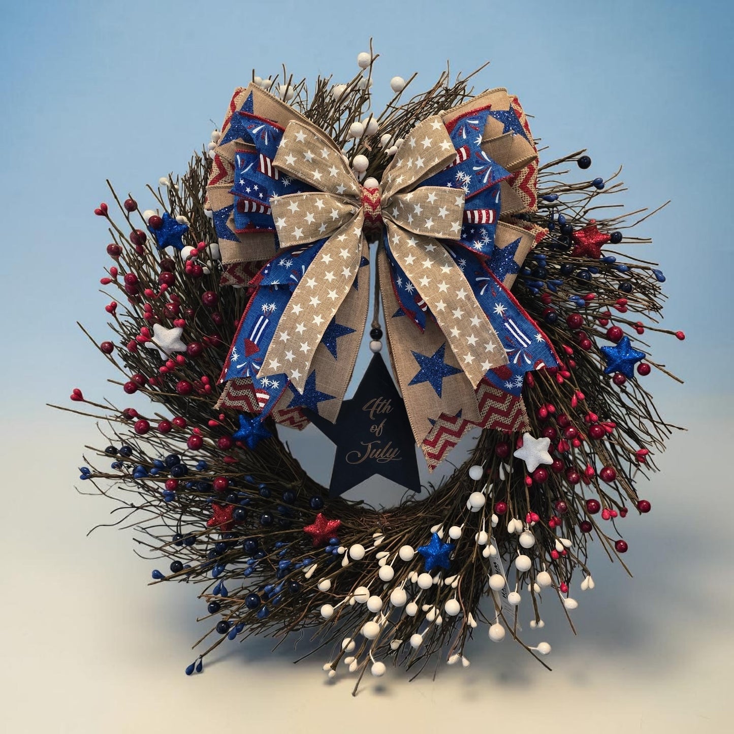 4th of July Star Wreath