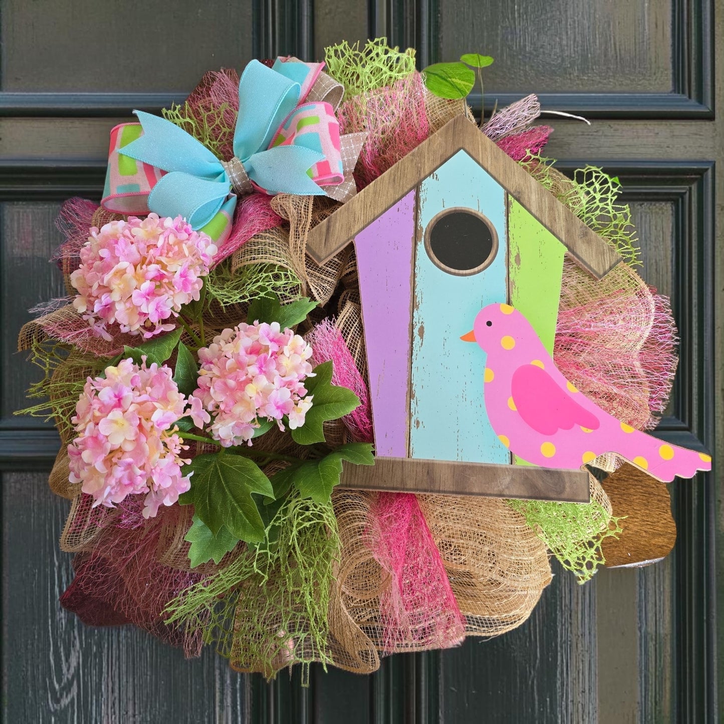 Bird House Wreath