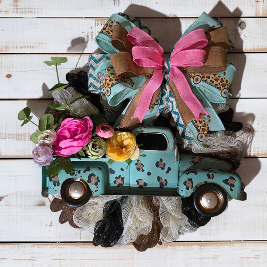 Cheetah Truck Wreath