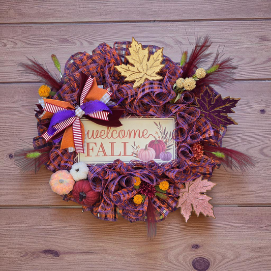 Welcome Fall Wreath