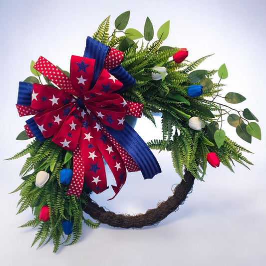 4th of July Grapevine Wreath