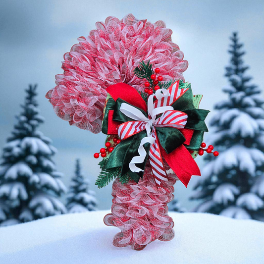 Candy Cane Wreath