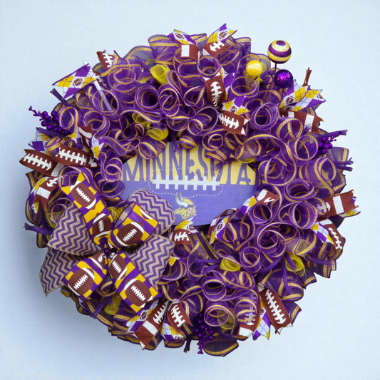 Vikings Football Wreath