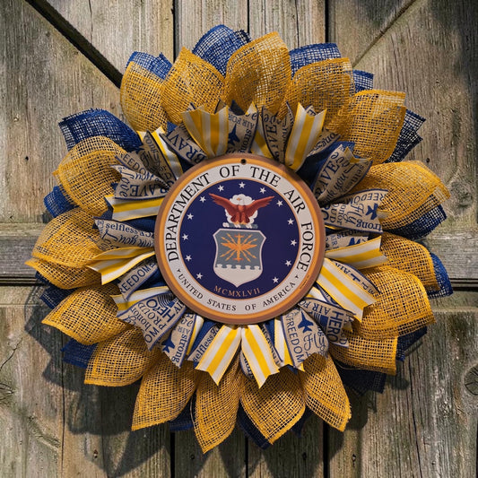 Air Force Flower Wreath