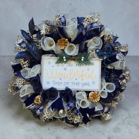 It's the most wonderful time of the year wreath