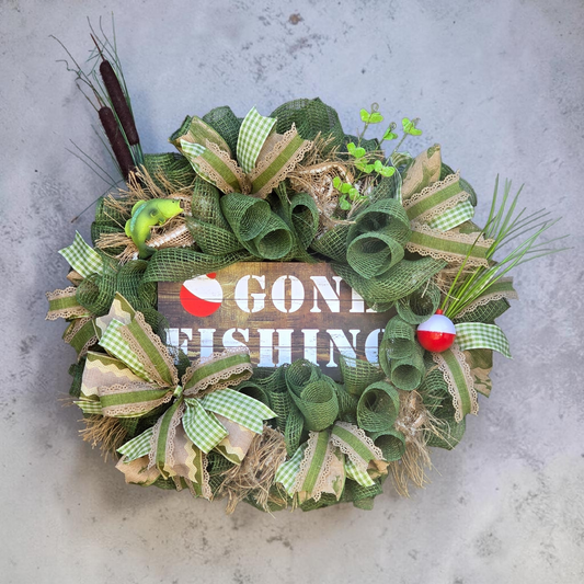 Gone Fishing Wreath