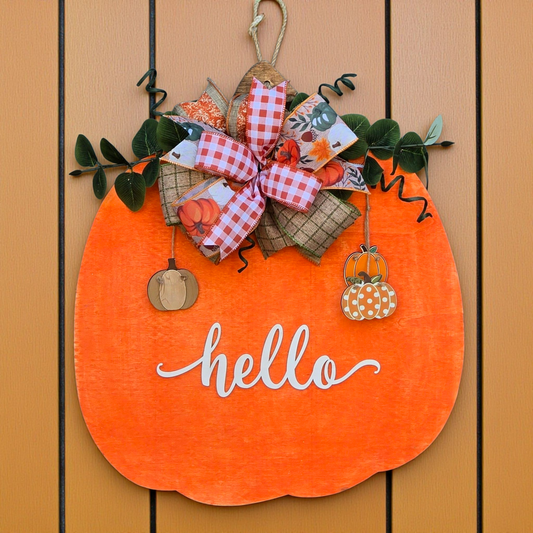 Hello Pumpkin Door Hanger