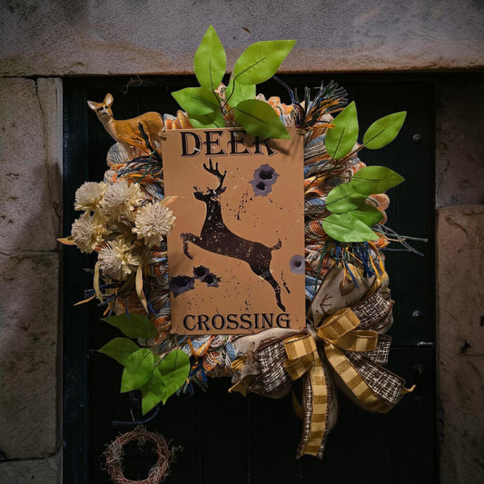 Deer Crossing Wreath