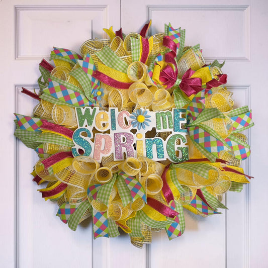 Welcome Spring Yelliw Wreath
